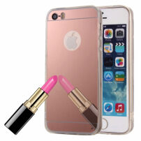 Lustrzane etui ochronne dla iPhone 5 / 5S / SE (2016) – różowe