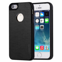 MOTOMO metalowe ochronne etui tylne dla Apple iPhone 5 / 5S / SE (2016) – czarne