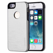 MOTOMO metalowe ochronne etui tylne dla Apple iPhone 5 / 5S / SE (2016) – srebrne