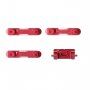 Zapasowe przyciski boczne do Apple iPhone 8 (Głośność + Włącz / wyłącz + Wyciszenie) - czerwone (RED)