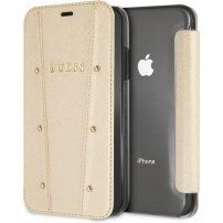 Guess Kaia Book pokrowiec flip do iPhone 7 / 8 - złoty