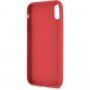 Guess Debossed Peony etui do iPhone X / XS - czerwone