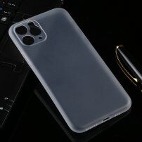 Super cienkie matowe etui do iPhone 11 Pro - przezroczyste