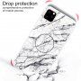 Etui z uchwytem z 3D teksturą diamentu do iPhone 11 Pro Max - biały marmur