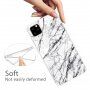 Etui z uchwytem z 3D teksturą diamentu do iPhone 11 Pro Max - biały marmur