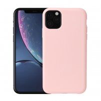Howmark miękkie gumowane etui do iPhone 11 Pro Max - różowe