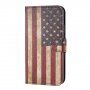 Pokrowiec flip ze stojakiem retro flaga USA do iPhone 11 Pro - kolorowy