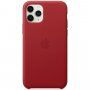 Oryginalne Apple etui skórzane do iPhone 11 Pro Max - czerwone