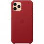 Oryginalne Apple etui skórzane do iPhone 11 Pro Max - czerwone