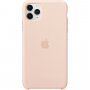 Oryginalne Apple etui silikonowe do iPhone 11 Pro Max - piaskowo-różowe