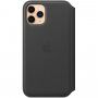 Oryginalny Apple Folio pokrowiec flip skórzany do iPhone 11 Pro - czarny