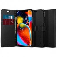 Spigen Wallet S pokrowiec portfelowy do iPhone 11 - czarny