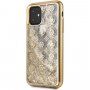 Guess 4G Peony Glitter etui klepsydra do iPhone 11 Pro Max - złote