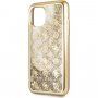Guess 4G Peony Glitter etui klepsydra do iPhone 11 Pro Max - złote