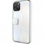 Guess Iridescent Book pokrowiec flip do iPhone 11 - srebrny