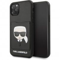Karl Lagerfeld etui z kieszenią na kartę do iPhone 11 Pro Max - czarne