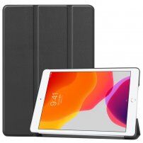 Pokrowiec ze skóry PU z funkcją usypiania dla iPad 10,2" (2019-2021) - czarny