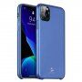 Dux Ducis etui z powierzchnią ze skóry PU dla iPhone 11 Pro - niebieskie