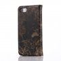 Pokrowiec flip ze wzorem marmuru dla iPhone 7 / 8 - czarny