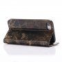 Pokrowiec flip ze wzorem marmuru dla iPhone 7 / 8 - czarny