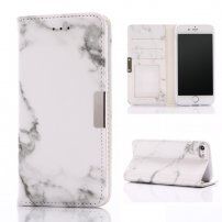 Pokrowiec flip ze wzorem marmuru dla iPhone 7 / 8 - szary
