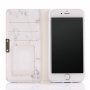 Pokrowiec flip ze wzorem marmuru dla iPhone 7 / 8 - szary