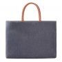 Elegancka torba w stylu torebki dla MacBook 13"-15" - ciemnoszara