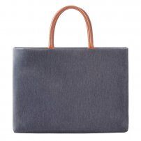 Elegancka torba w stylu torebki dla MacBook 13"-15" - ciemnoszara