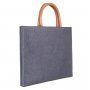 Elegancka torba w stylu torebki dla MacBook 13"-15" - ciemnoszara