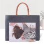 Elegancka torba w stylu torebki dla MacBook 13"-15" - ciemnoszara