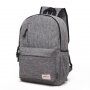 Wielofunkcyjny plecak studencki dla iPad / MacBook do 13" - szary