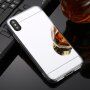 Etui lustrzane dla iPhone XS Max - srebrne