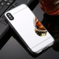 Etui lustrzane dla iPhone XS Max - srebrne
