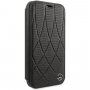 Mercedes Quilted Perf pokrowiec flip do iPhone 11 - czarny