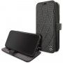 Mercedes Quilted Perf pokrowiec flip do iPhone 11 Pro Max - czarny
