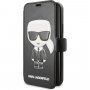 Karl Lagerfeld Ikonik pokrowiec flip do iPhone 11 - czarny