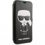 Karl Lagerfeld Ikonik pokrowiec flip do iPhone 11 - czarny