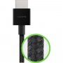 BELKIN Ultra HD wysokiej prędkości kabel pleciony HDMI 2.1 / HDMI 2.1 dla MacBook - 1 m - czarny