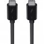Belkin ThunderBolt 3 (USB-C / USB-C) kabel do ładowania i transmisji danych dla iPhone / iPad / MacBook / AirPods - 0,8 m - czarny