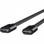 Belkin ThunderBolt 3 (USB-C / USB-C) kabel do ładowania i transmisji danych dla iPhone / iPad / MacBook / AirPods - 0,8 m - czarny