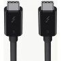 Belkin ThunderBolt 3 (USB-C / USB-C) kabel do ładowania i transmisji danych dla iPhone / iPad / MacBook / AirPods - 0,8 m - czarny