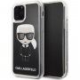 Karl Lagerfeld etui klepsydra z błyszczkami dla iPhone 11 Pro Max - czarne