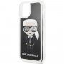 Karl Lagerfeld etui klepsydra z błyszczkami dla iPhone 11 Pro Max - czarne