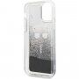Karl Lagerfeld etui klepsydra z błyszczkami dla iPhone 11 Pro Max - czarne