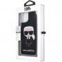 Karl Lagerfeld etui klepsydra z błyszczkami dla iPhone 11 Pro Max - czarne