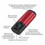 Power bank 5200 mAh z ładowaniem bezprzewodowym dla Apple Watch / AirPods - czerwony