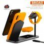 Aluminiowa stacja ładująca bezprzewodowa dla iPhone / Apple Watch / AirPods - czarna