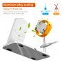 Aluminiowa stacja ładująca bezprzewodowa dla iPhone / Apple Watch / AirPods - srebrna