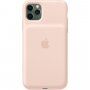 Oryginalne Apple etui tylne z baterią do iPhone 11 Pro Max - piaskowo-różowe