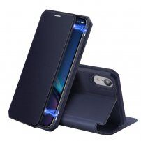 Dux Ducis pokrowiec flip z miejscem na karty do iPhone XR - niebieskie
